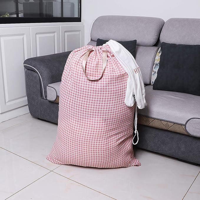 Extra Large Laundry Bag with Drawstring and Handle, Heavy Duty Travel Dirty - Image 7