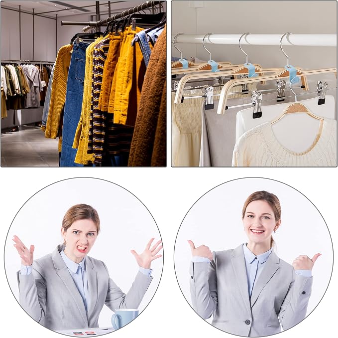 100PCS Clothes Hanger Connector Hooks, Hangers Organizer Smart Closet Space - Image 6