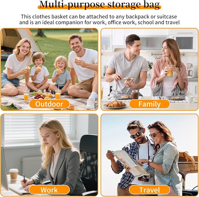 90L Foldable Storage Hamper Bag - Image 4