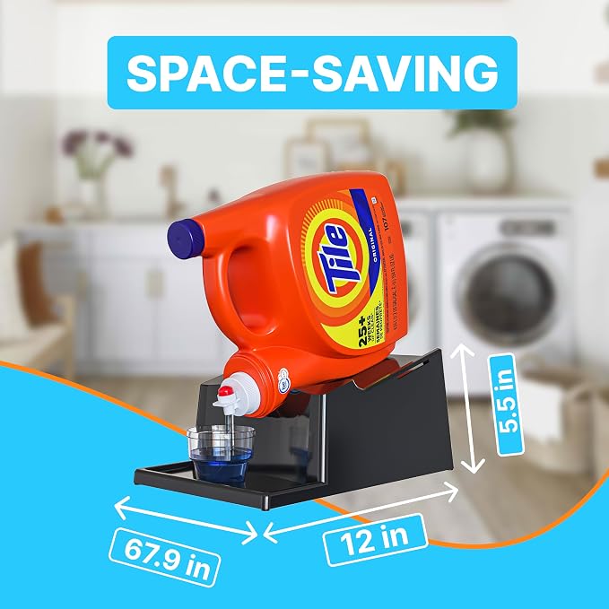 Skywin TidyFriend No-Spill Liquid Laundry Detergent Dispenser Holder, Laundry - Image 2