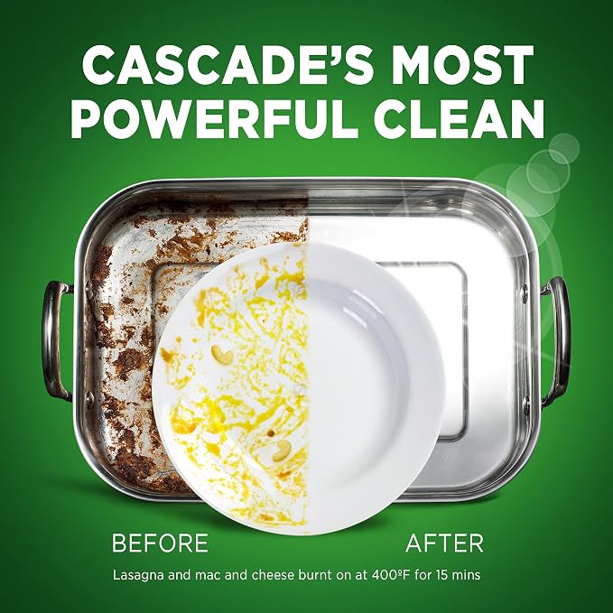 Cascade Platinum Dishwasher Pods, ActionPacs Dishwasher Detergent - Image 2