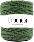 3 Ply Twisted Macrame Cord 3mm x 109Yards 100% Natural Cotton Like Macrame Rope by Crocheta