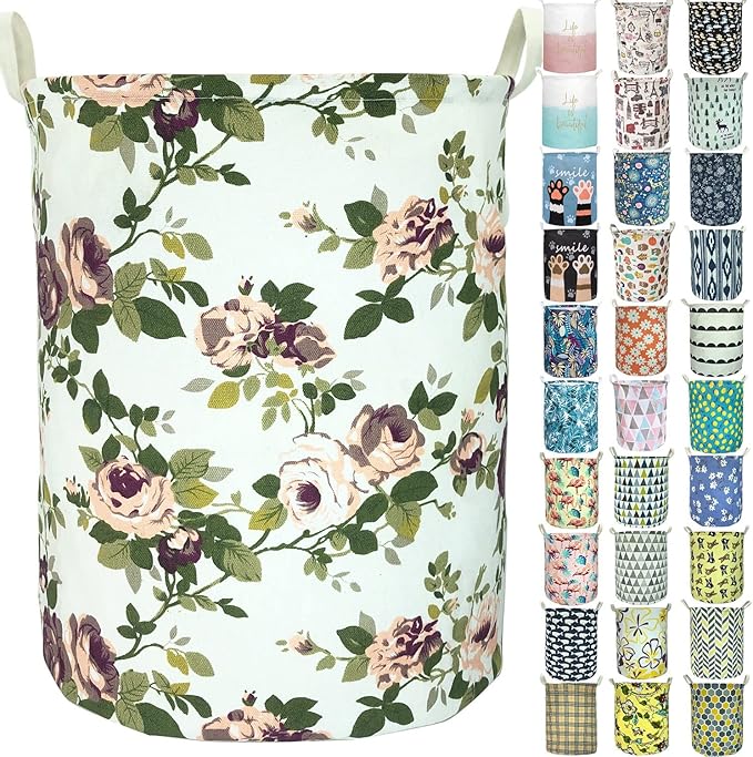 Merdes 19.7’’ Waterproof Foldable Laundry Hamper, Dirty Clothes Laundry Basket by Aouker