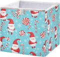 senya Large Storage Bins Christmas Candy Seamless Pattern Collapsible Foldable by senya