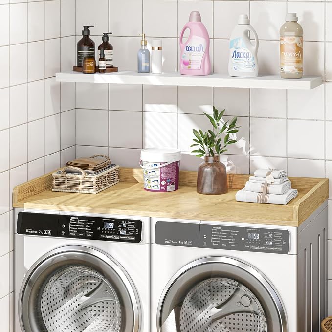 Washer Dryer Countertop, 27.5"x54" Wood Washer and Dryer Countertop - Image 2