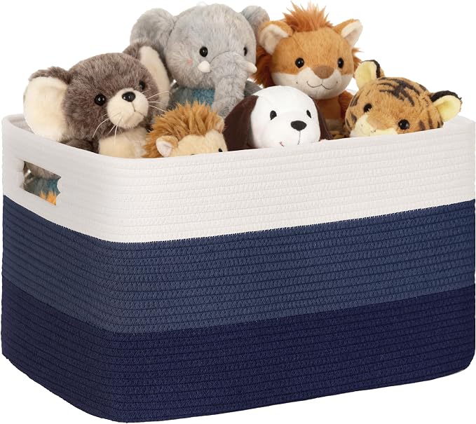 72L Large Laundry Basket with Leather Handles by SunNewt