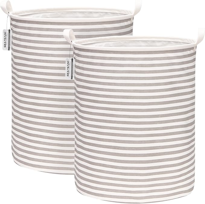 Sea Team 2-Pack 19.7 Inches Large Sized Waterproof Coating Ramie Cotton Fabric by SeaTeam