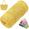 Sparkle Macrame Cord 1.5mm x 306 Yards Cotton Glitter Yarn by LEREATI