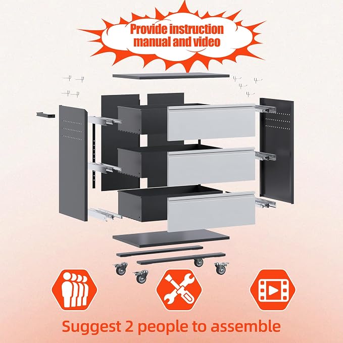 Aobabo Metal Garage Cabinet - Image 4