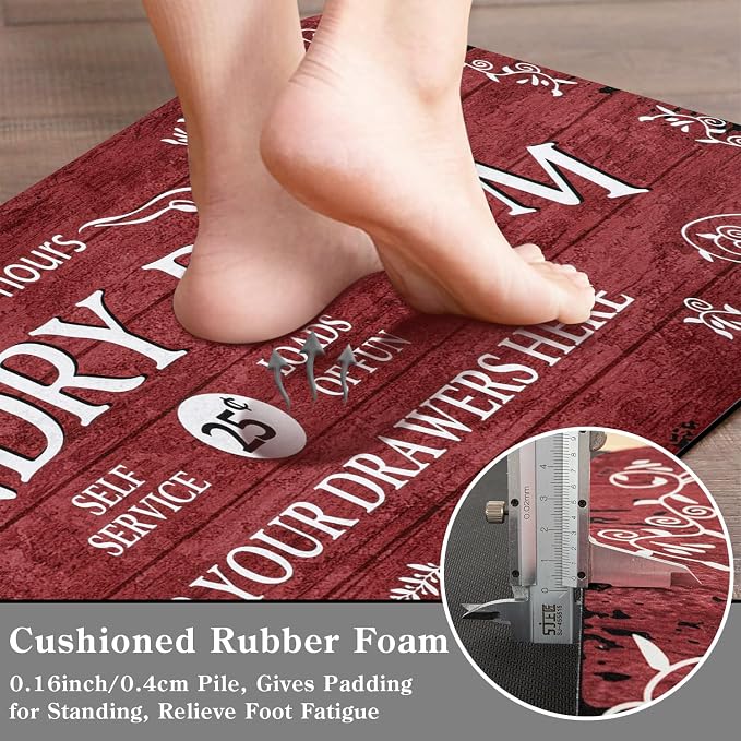 Lahome Remi Farmhouse Laundry Room Rug Runner 20"x59" Laundry Rugs and Mats - Image 5
