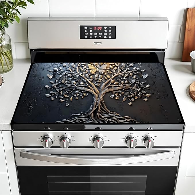 Multi-Design Stove Top Cover for Glass/Electric Stoves by AOHMPT