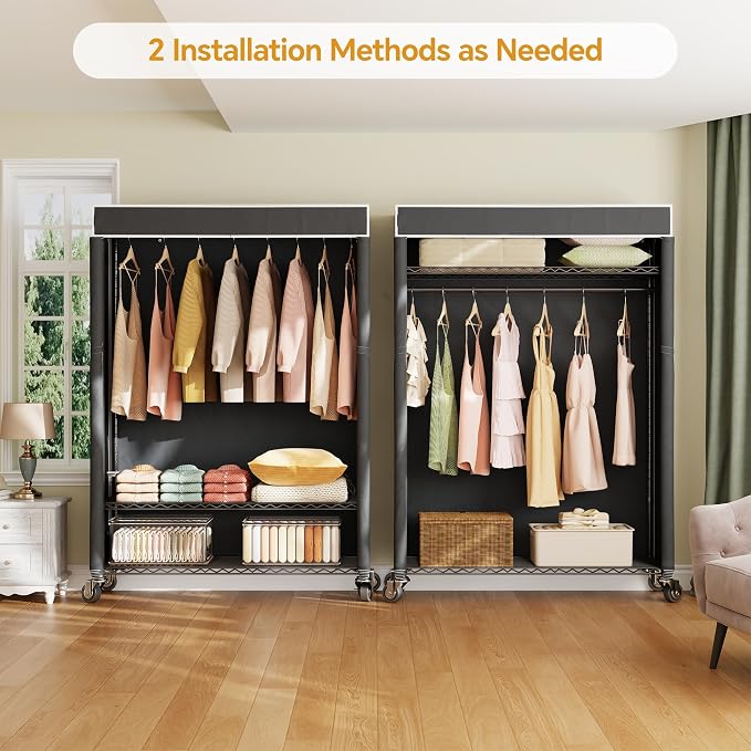 H4 Plus Rolling Garment Rack - Image 2