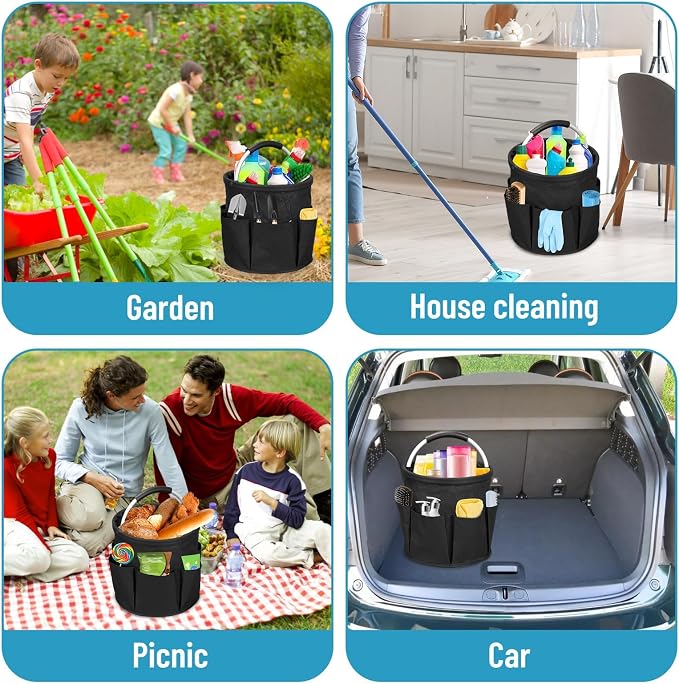 17L Foldable Cleaning Caddy - Image 6