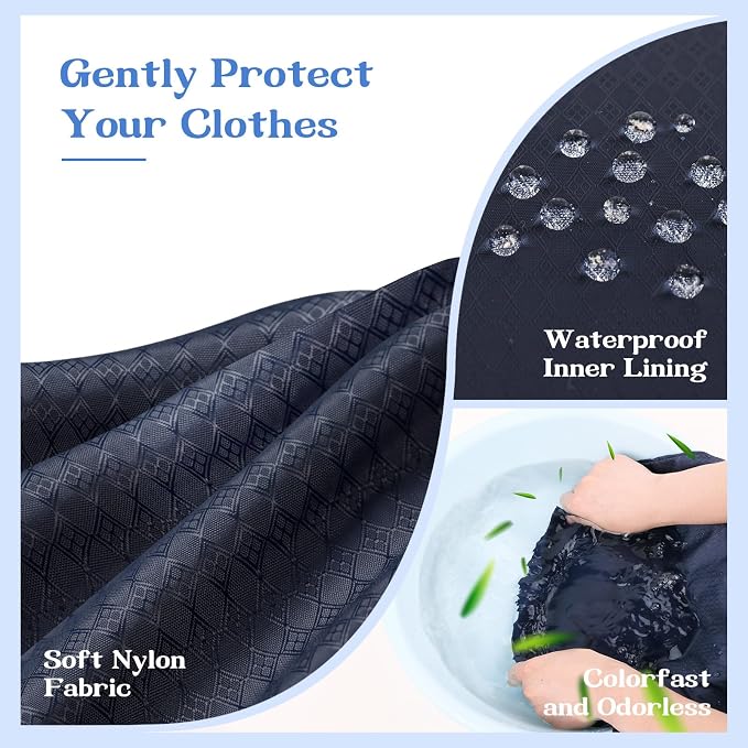 Heavy Duty Laundry Bag, Machine Washable Nylon, Splash-Resistant Dirty Clothes - Image 2