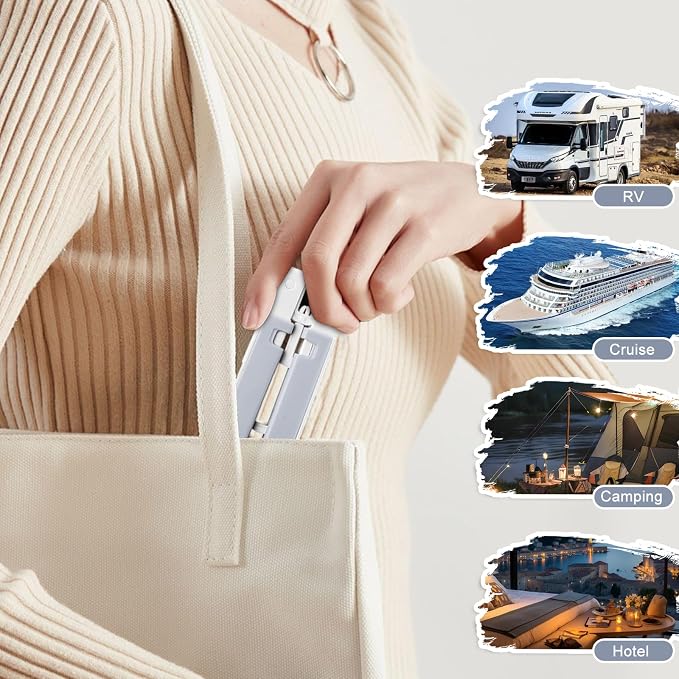 Foldable Travel Hangers for Cruise, 6 Pack Portable Collapsible Hanger - Image 5