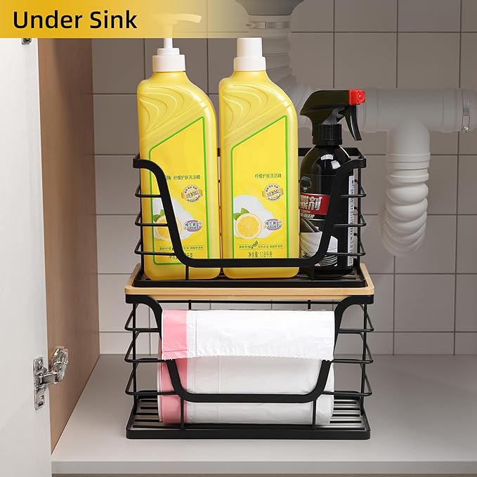 ALOCEO 2 Pack Storage Stackable Kitchen Laundry Organizers - Image 6
