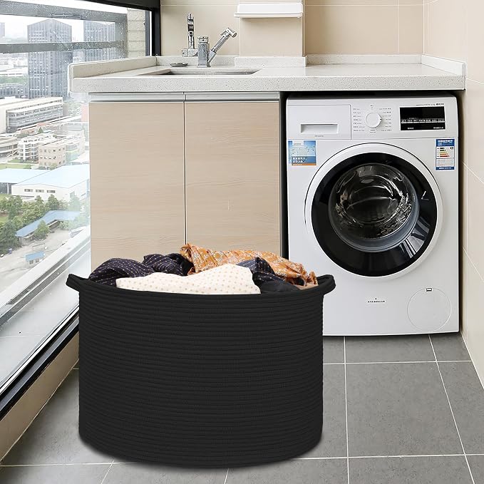Extra Large Blanket Basket 87L, Laundry Hamper, Baby Nursery Hamper - Image 8