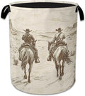 Western Cowboy Laundry Hamper by Unknown