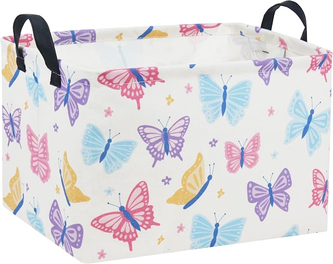 Rectangular Kids Storage Bin Gift Basket Baby Organizer Shelf Book Basket Room by TIBAOLOVER