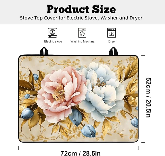 Multi-Design Stove Top Cover for Glass/Electric Stoves - Image 2