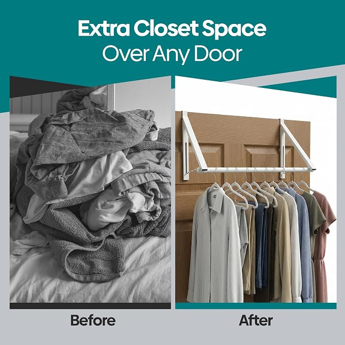 HOLDN’ STORAGE Over The Door Hanger Foldable - Image 7