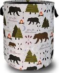 Funny Adventure Bear Forest Laundry Hamper Camping Laundry Basket by SELIONLIKN