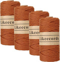 4 Skeins of 4mm X 80m Single Strand Macrame Cord Handmade Decorations Softer by Likeecords