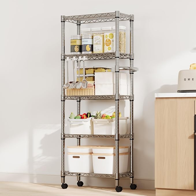61-Inch Metal Storage Rack - Image 8