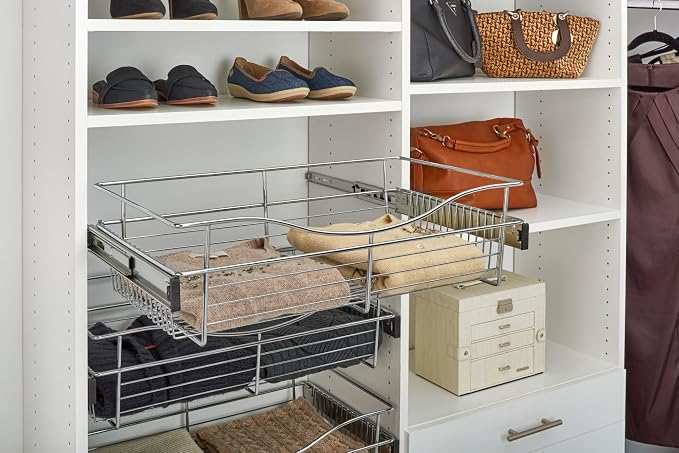 Rev-A-Shelf - CB-181411CR-1 - Chrome Closet Pull-Out Basket - Image 2