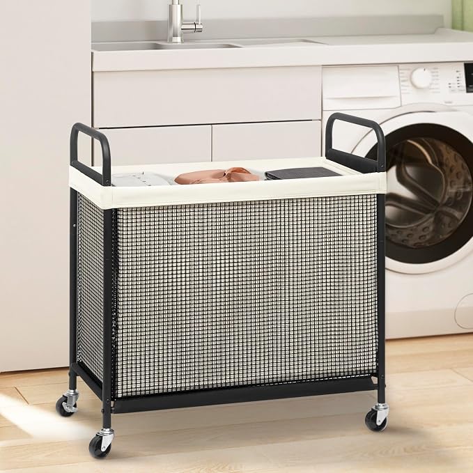 STORAGE MANIAC Rolling Laundry Hamper - Image 7