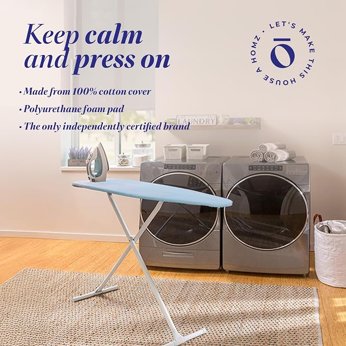 HOMZ Ironing Board, Folding Compact Table - Image 6