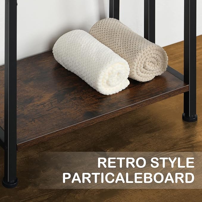 Freestanding Towel Rack, 3 Tier Blanket Ladder Holder - Image 7