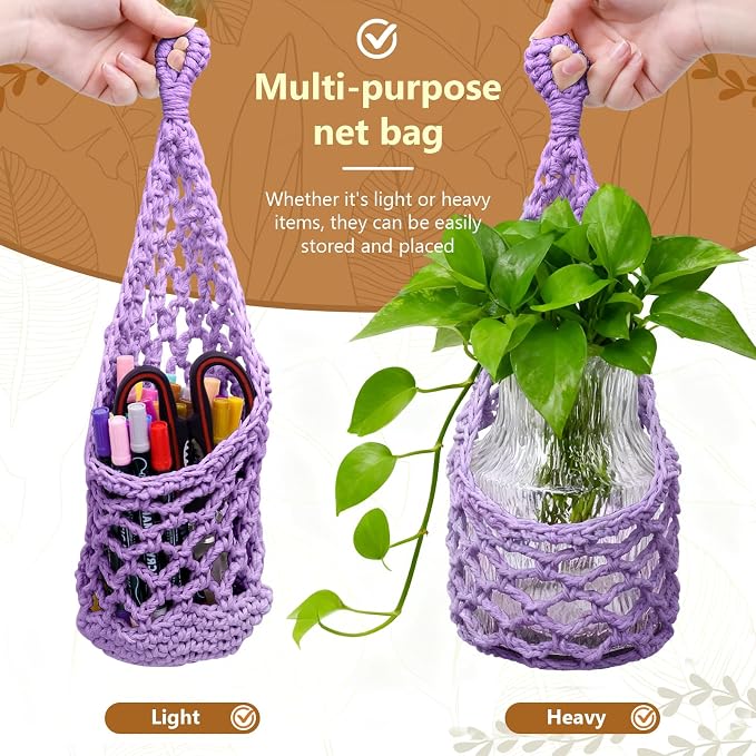 Macrame Wall Plant Hanger, Hanging Planter Basket Holder, Wall Planters - Image 3