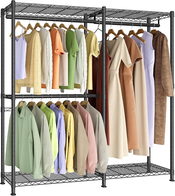 SONGMICS Clothing Rack, Heavy-Duty Garment Rack by SONGMICSbySONGMICSHOME