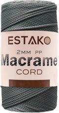 Estako 2 mm PP Polyester Macrame Cord 100% Polypropylene Perfect Supplies by Estako