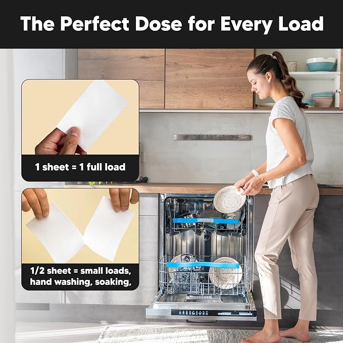 Lucent Globe Dishwasher Dishwashing Detergent Sheets, Dish Soap & Dishwasher - Image 7