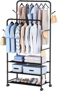 Whitmor Heavy Duty Adjustable Garment Rack-Rolling Clothes Organizer by Whitmor