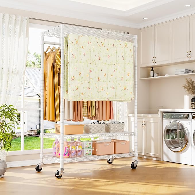 P7 Rolling Clothes Rack, Clothing Racks - Image 7