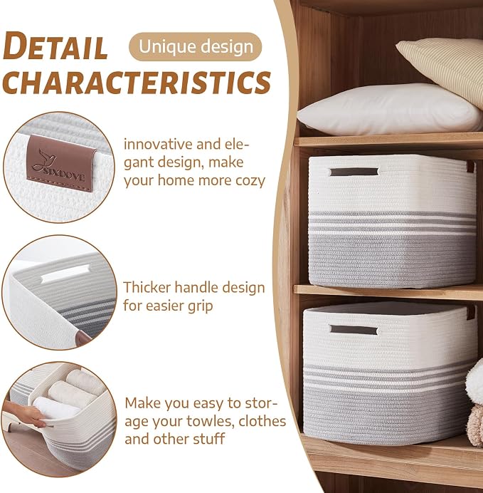 Storage Baskets, 42L*2 Pack Storage Baskets - Image 3