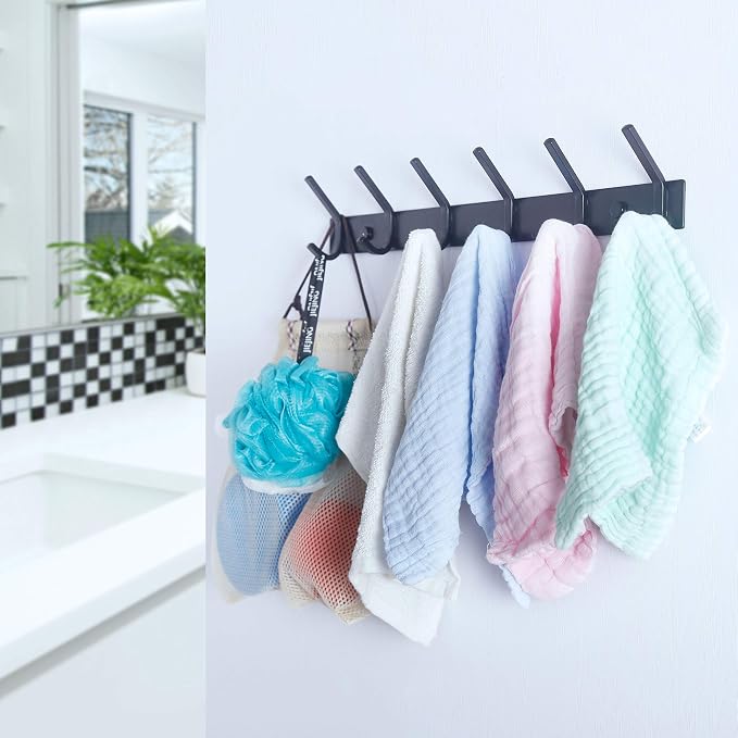 WEBI Coat Rack Wall Mounted, 24 Inch 8 Hooks - Image 7