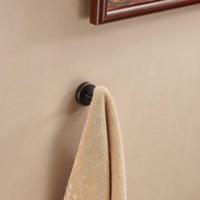 BigBig Home Bronze Towel Hooks, Bathroom Robe Hook Oil Rubbed, Bath Farmhouse - Image 5