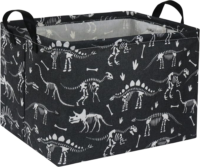 HIYAGON Rectangular Dinosaur Basket Empty Cute Storage Bin Organizer Box by HIYAGON