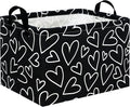 HIYAGON Rectangular Heart Basket Kids Baby Storage Bin Toy Basket Organizer Box by HIYAGON