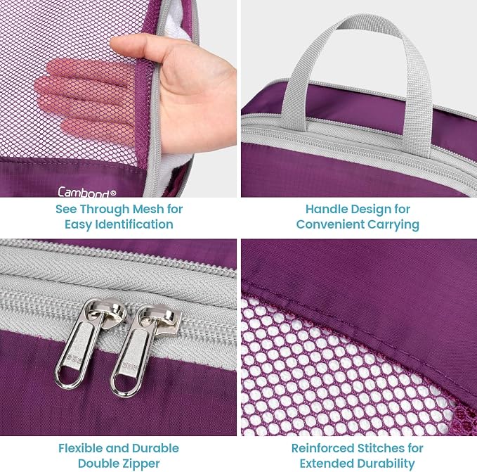 Cambond See Through Mesh Compression Packing Cubes - Image 8