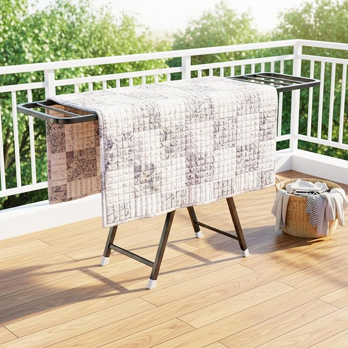 MIKEE Clothes Drying Rack, Foldable Laundry Drying Rack - Image 8