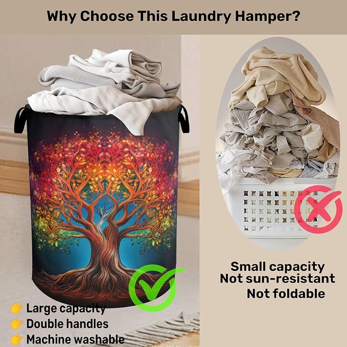 Life Color Tree Laundry Basket - Image 3