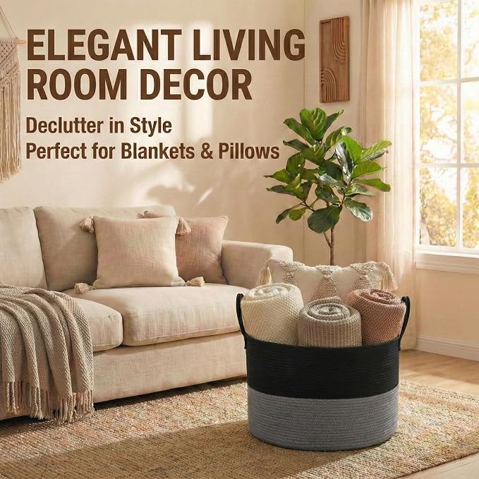 115L Extra Large Blanket Basket - Image 2