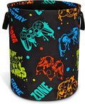 Game Machine Laundry Basket Funny Color Foldable Oxford Cloth Tote Bag Laundry by NUTAINLA