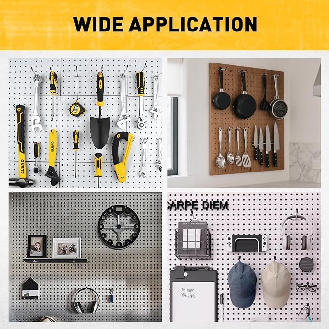 ELEAD 55-Piece 4 Inch Pegboard Hooks, Heavy Duty Peg Board Organizer Accessories - Image 6