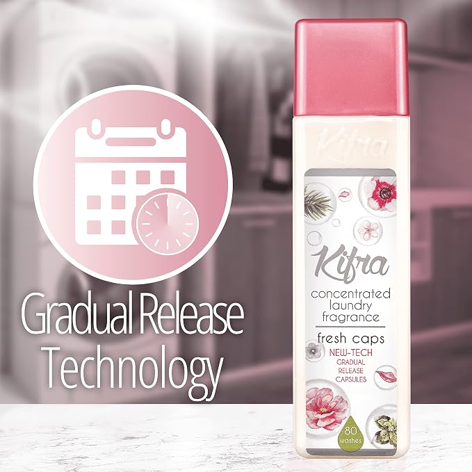 KIFRA FRESH CAPS Concentrated Laundry Fragrance 6.76 Fl Oz 200ml 80 Washing - Image 3